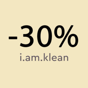 -30% op I Am Klean